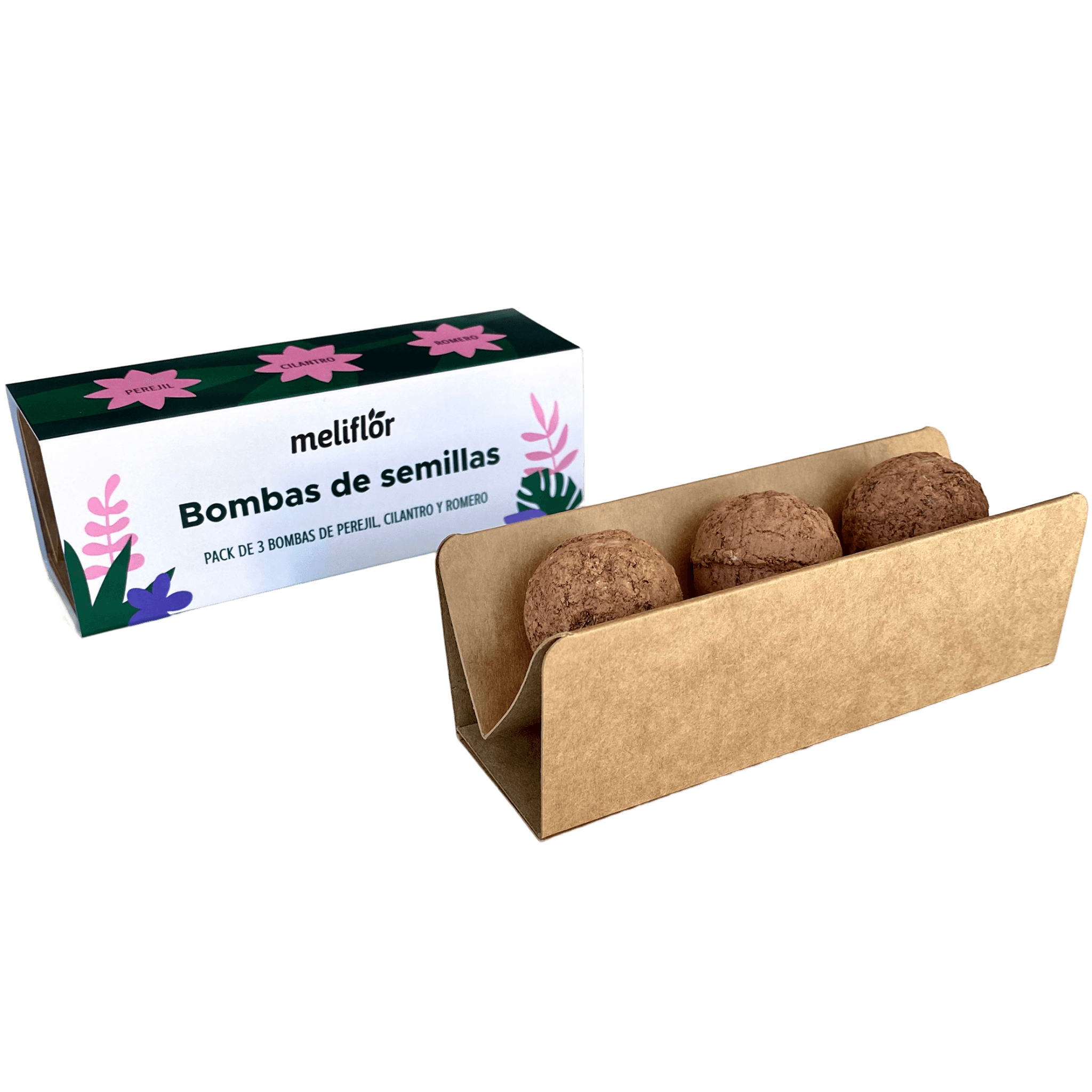 Meliflor Bombas de Semillas (Perejil, Cilantro y Romero) Meliflor Bombas de Semillas (Perejil, Cilantro y Romero)