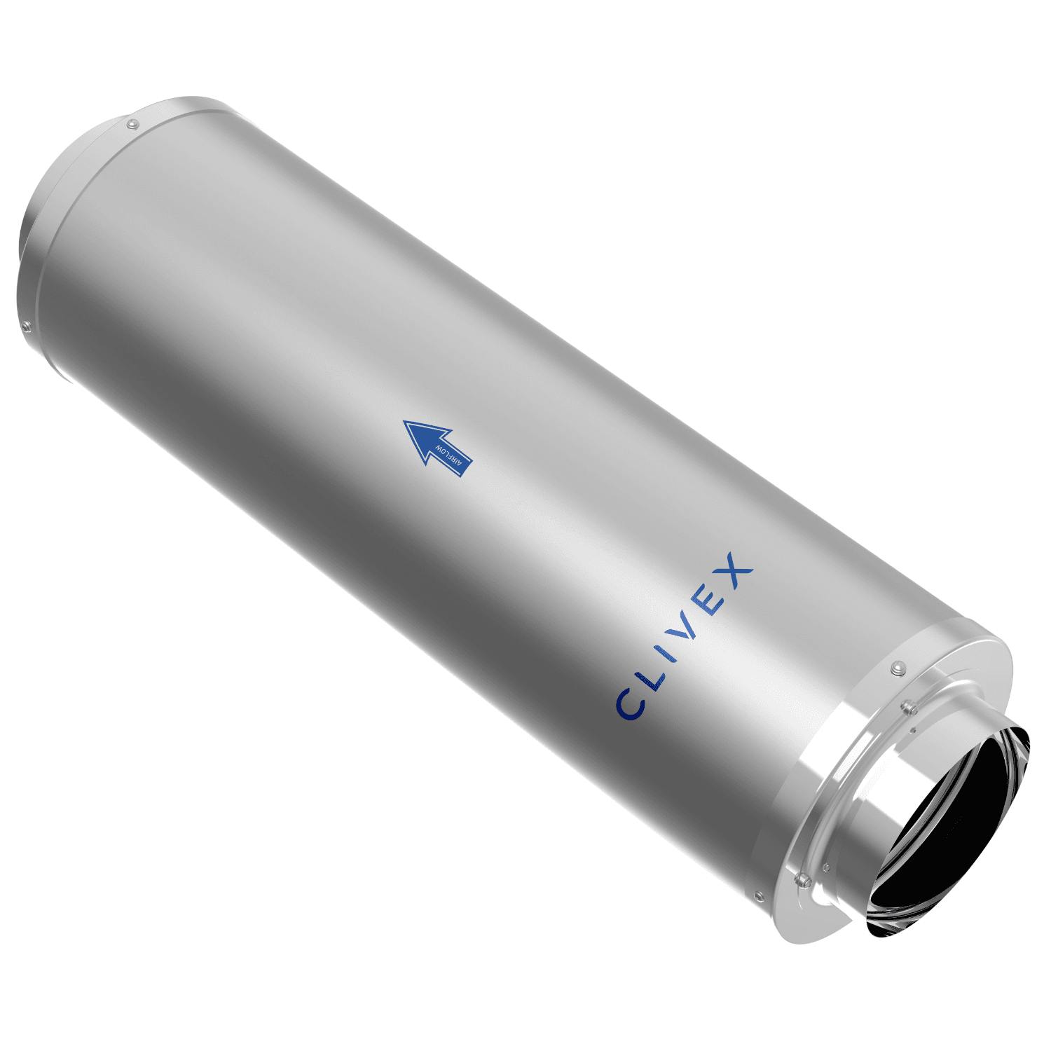 Clivex Filtro de carbón In-Line 250mm (1000-1100m³/h) Clivex Filtro de carbón In-Line 250mm (1000-1100m³/h)