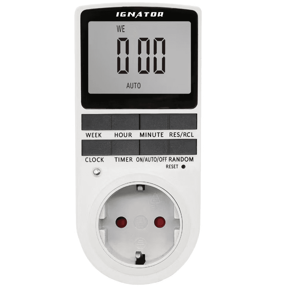 Temporizador Digital 16A Ignator L+N Temporizador Digital 16A Ignator L+N